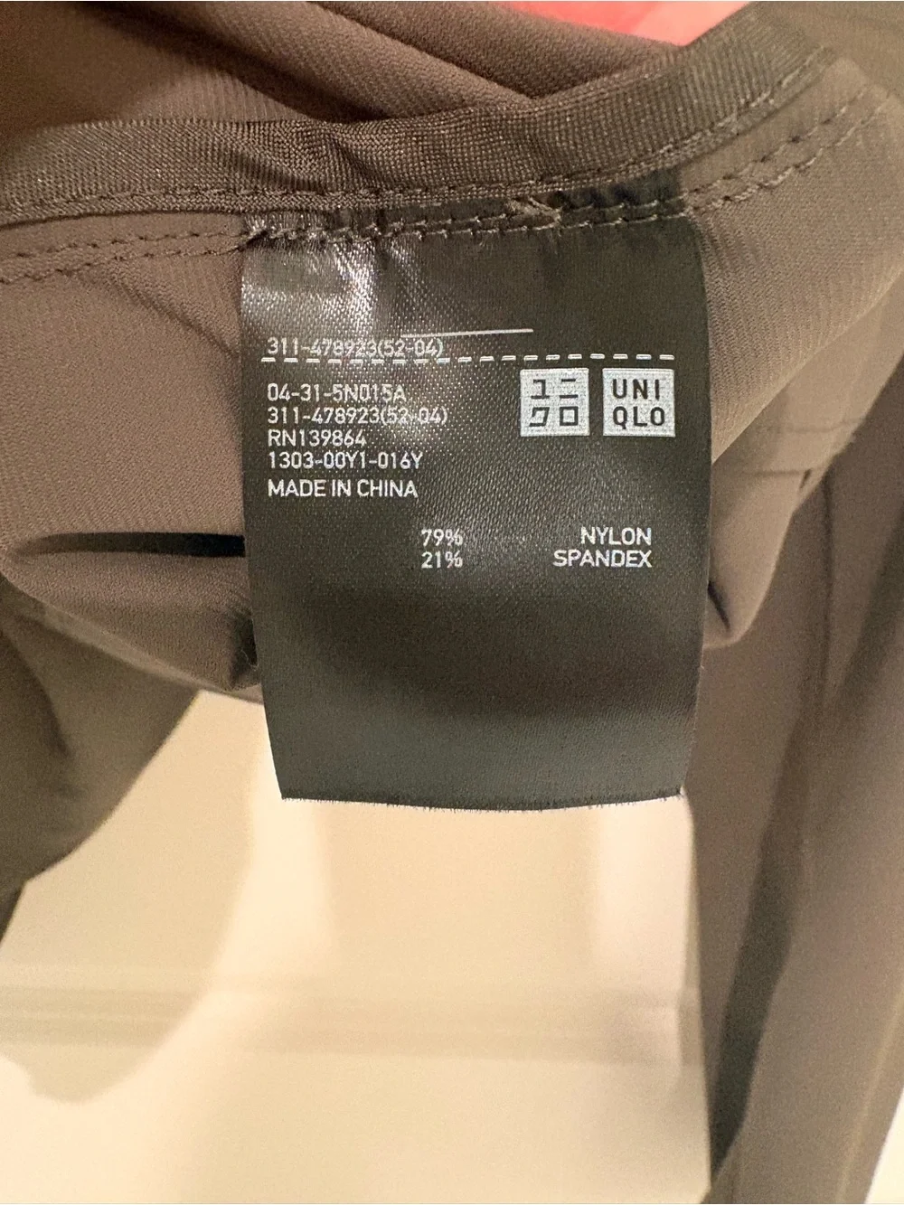Uniqlo Men's Olive Brown Lightweight Shirt Jacket